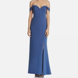 Aidan Mattox Off Shoulder Gown